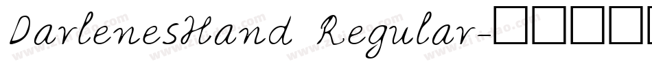 DarlenesHand Regular字体转换